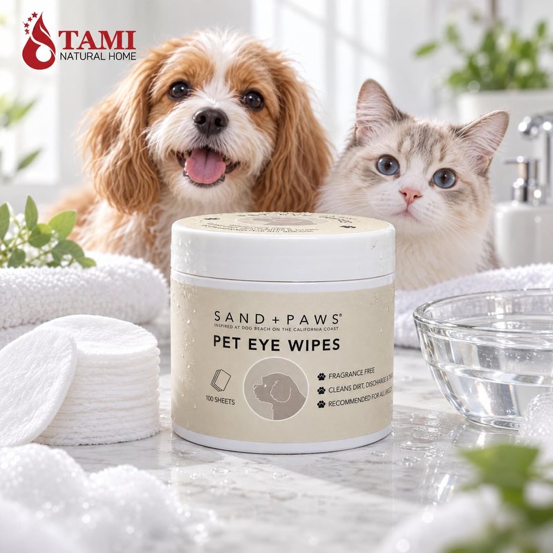 Pet Eye Wipes 04 Scene — finished goods from our own filling lines